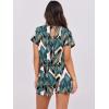 image:imageANRABESS Rompers for Women Summer 2026 Casual Dressy One Piece Tshirt Short Pants Jumpsuit Beach Vacation Outfit ClothesLeaf