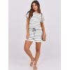 image:imageANRABESS Rompers for Women Summer 2026 Casual Dressy One Piece Tshirt Short Pants Jumpsuit Beach Vacation Outfit ClothesWhite Black