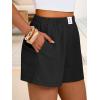 image:imageANRABESS Shorts for Women Summer Beach Cover Ups Casual High Waist Flowy Wide Leg 2026 Spring Vacation Lounge ShortsBlack