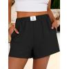 image:imageANRABESS Shorts for Women Summer Beach Cover Ups Casual High Waist Flowy Wide Leg 2026 Spring Vacation Lounge ShortsBlack