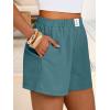 image:imageANRABESS Shorts for Women Summer Beach Cover Ups Casual High Waist Flowy Wide Leg 2026 Spring Vacation Lounge ShortsLake