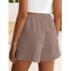 image:imageANRABESS Shorts for Women Summer Beach Cover Ups Casual High Waist Flowy Wide Leg 2026 Spring Vacation Lounge ShortsLight Camel