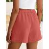 image:imageANRABESS Shorts for Women Summer Beach Cover Ups Casual High Waist Flowy Wide Leg 2026 Spring Vacation Lounge ShortsOrange Red