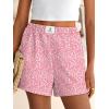 image:imageANRABESS Shorts for Women Summer Beach Cover Ups Casual High Waist Flowy Wide Leg 2026 Spring Vacation Lounge ShortsPink Floral