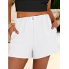 image:imageANRABESS Shorts for Women Summer Beach Cover Ups Casual High Waist Flowy Wide Leg 2026 Spring Vacation Lounge ShortsWhite