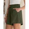 image:imageANRABESS Shorts for Women Summer Casual High Waisted Wide Leg Drawstring Lounge Shorts Comfy 2026 Beach Vacation ClothesArmy Green