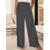 image:imageANRABESS Women Summer 2 Piece Outfits VNeck Top and Wide Leg Pants Set Comfy AllDay Wear for Lounge amp Daily Travel SetDark Gray
