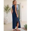 image:imageANRABESS Women Summer Casual Maxi Sundress Sleeveless Loose Split 2026 Trendy Tank Shirt Long Dress Beach Vacation ClothesNavy Blue