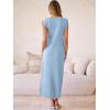 image:imageANRABESS Women Summer Casual Sleeveless Maxi Dress 2026 Crewneck Loose Split WrinkleFree Beach Travel Vacation Long SundressLight Blue