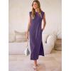image:imageANRABESS Women Summer Casual Sleeveless Maxi Dress 2026 Crewneck Loose Split WrinkleFree Beach Travel Vacation Long SundressPurple