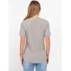 image:imageANRABESS Women Waffle Knit Tops Short Sleeve Henley Shirts Dressy Casual Blouse 2026 Spring Fashion Outfits Trendy ClothesGrey