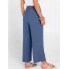image:imageANRABESS Women Wide Leg Capri Pants Summer Palazzo High Waisted Casual Loose Lounge Flowy Cropped Beach Trousers Work OutfitsDeep Blue