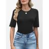 image:imageANRABESS Womens Half Sleeve Tops Crewneck Shirts Basic Fit Tee Trendy 2026 Spring Summer Business Casual TShirtsBlack