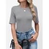image:imageANRABESS Womens Half Sleeve Tops Crewneck Shirts Basic Fit Tee Trendy 2026 Spring Summer Business Casual TShirtsGrey