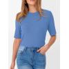 image:imageANRABESS Womens Half Sleeve Tops Crewneck Shirts Basic Fit Tee Trendy 2026 Spring Summer Business Casual TShirtsSky Blue