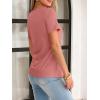image:imageANRABESS Womens Short Sleeve Tops Summer Tshirts Cute Keyhole Neck Casual Basic Tee Dressy Work 2026 Spring Trendy OutfitsCoral