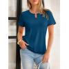 image:imageANRABESS Womens Short Sleeve Tops Summer Tshirts Cute Keyhole Neck Casual Basic Tee Dressy Work 2026 Spring Trendy OutfitsDeep Blue