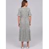 image:imageANRABESS Womens Summer Maxi Dresses Casual Ruffle Short Sleeve V Neck Flowy Tiered 2026 Spring T Shirts Beach Boho DressKhaki Polka Dot