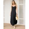 image:imageANRABESS Womens Summer Spaghetti Strap Maxi Dress Beach Cover Up Casual Sleeveless Sundress Vacation Cruise Hawaiian TravelBlack