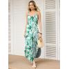 image:imageANRABESS Womens Summer Spaghetti Strap Maxi Dress Beach Cover Up Casual Sleeveless Sundress Vacation Cruise Hawaiian TravelGreen Leaf