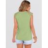 image:imageANRABESS Womens Tops Dressy Casual Lace Cap Sleeve Henley Shirts Summer Sleeveless Button Up Blouses 2026 Spring OutfitsLight Green