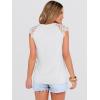 image:imageANRABESS Womens Tops Dressy Casual Lace Cap Sleeve Henley Shirts Summer Sleeveless Button Up Blouses 2026 Spring OutfitsWhite