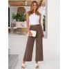 image:imageANRABESS Womens Wide Leg Palazzo Pants Summer Beach High Waisted Cropped Flowy Pants 2026 Dressy Casual Trousers with PocketsBrown