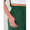 image:imageANRABESS Womens Wide Leg Palazzo Pants Summer Beach High Waisted Cropped Flowy Pants 2026 Dressy Casual Trousers with PocketsForest Green