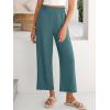 image:imageANRABESS Womens Wide Leg Palazzo Pants Summer Beach High Waisted Cropped Flowy Pants 2026 Dressy Casual Trousers with PocketsLake