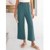 image:imageANRABESS Womens Wide Leg Palazzo Pants Summer Beach High Waisted Cropped Flowy Pants 2026 Dressy Casual Trousers with PocketsLake