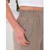 image:imageANRABESS Womens Wide Leg Palazzo Pants Summer Beach High Waisted Cropped Flowy Pants 2026 Dressy Casual Trousers with PocketsLight Camel