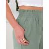 image:imageANRABESS Womens Wide Leg Palazzo Pants Summer Beach High Waisted Cropped Flowy Pants 2026 Dressy Casual Trousers with PocketsLight Green