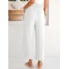 image:imageANRABESS Womens Wide Leg Palazzo Pants Summer Beach High Waisted Cropped Flowy Pants 2026 Dressy Casual Trousers with PocketsWhite