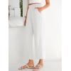 image:imageANRABESS Womens Wide Leg Palazzo Pants Summer Beach High Waisted Cropped Flowy Pants 2026 Dressy Casual Trousers with PocketsWhite
