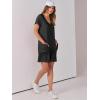 image:imageANRABESS Rompers for Women Summer Casual Short Sleeve Jumpsuits V Neck Loose Fit One Piece Outfits with Pockets 2026 ClothesBlack