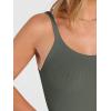 image:imageANRABESS Tank Top for Womens Summer 2026 Scoop Neck Sleeveless Ribbed Knit Workout Basic Tees Slim Fitted Cami ShirtsArmy Green
