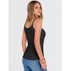 image:imageANRABESS Tank Top for Womens Summer 2026 Scoop Neck Sleeveless Ribbed Knit Workout Basic Tees Slim Fitted Cami ShirtsBlack