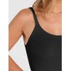 image:imageANRABESS Tank Top for Womens Summer 2026 Scoop Neck Sleeveless Ribbed Knit Workout Basic Tees Slim Fitted Cami ShirtsBlack