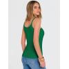 image:imageANRABESS Tank Top for Womens Summer 2026 Scoop Neck Sleeveless Ribbed Knit Workout Basic Tees Slim Fitted Cami ShirtsGreen