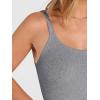 image:imageANRABESS Tank Top for Womens Summer 2026 Scoop Neck Sleeveless Ribbed Knit Workout Basic Tees Slim Fitted Cami ShirtsGrey