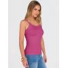 image:imageANRABESS Tank Top for Womens Summer 2026 Scoop Neck Sleeveless Ribbed Knit Workout Basic Tees Slim Fitted Cami ShirtsHot Pink