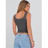 image:imageANRABESS Tank Tops for Women Scoop Neck Crop Sleeveless Top Summer Going Out Basic Tee Cute Ribbed Slim Shirts Clothes 2026Charcoal
