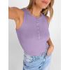 image:imageANRABESS Tank Tops for Women Sleeveless Henley High Neck Summer Casual Ribbed Slim Shirts Racerback Beach Vacation ClothesLight Purple