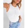 image:imageANRABESS Tank Tops for Women Sleeveless Henley High Neck Summer Casual Ribbed Slim Shirts Racerback Beach Vacation ClothesWhite