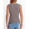 image:imageANRABESS Tank Tops for Women V Neck Sexy Ribbed Knit Slim Fitted Sleeveless Shirts 2026 Summer Dressy Casual Trendy OutfitsDeep Coffee
