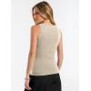image:imageANRABESS Tank Tops for Women Wool Blend Sweaters Sleeveless Casual Summer Fitted Shirts 2026 Spring Beach Vacation ClothesAlmond