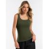 image:imageANRABESS Tank Tops for Women Wool Blend Sweaters Sleeveless Casual Summer Fitted Shirts 2026 Spring Beach Vacation ClothesArmy Green