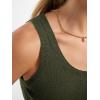 image:imageANRABESS Tank Tops for Women Wool Blend Sweaters Sleeveless Casual Summer Fitted Shirts 2026 Spring Beach Vacation ClothesArmy Green