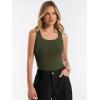 image:imageANRABESS Tank Tops for Women Wool Blend Sweaters Sleeveless Casual Summer Fitted Shirts 2026 Spring Beach Vacation ClothesArmy Green