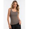 image:imageANRABESS Tank Tops for Women Wool Blend Sweaters Sleeveless Casual Summer Fitted Shirts 2026 Spring Beach Vacation ClothesCoffee